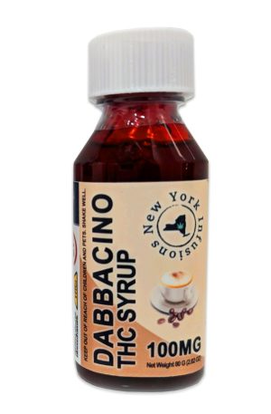 Dabbacino Syrup - 100mg - New York Infusions - Brooklyn - Cannabis THC Drink Beverage - Coffee - Cappucino Flavor